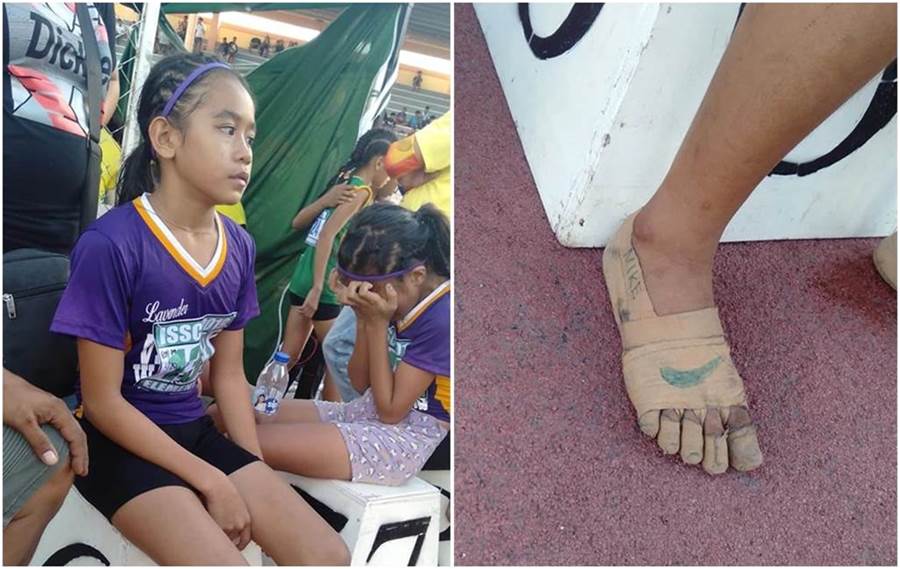 11歲女孩「赤腳」跑田徑！「纏膠布做鞋子」勇奪3金！感動網友：夢想的力量！